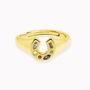 Mini Lucky Charm Adjustable Signet Ring, thumbnail 4 of 8
