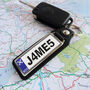 Personalised Number Plate Key Ring, thumbnail 2 of 9
