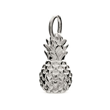 Pineapple Chunky Silver Charm Pendant, 5 of 8