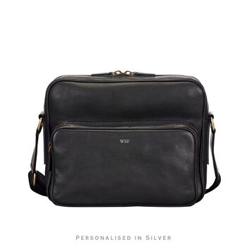 Personalised Soft Leather Shoulder Bag 'Santino M', 3 of 12