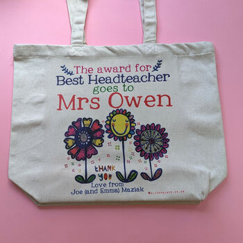 Personalised Head Teacher Bag, 3 of 3