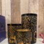 Stag Pillar Candle Holder 20cm Black And Gold Metal Gift, thumbnail 2 of 11