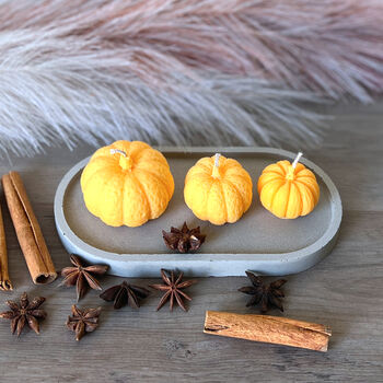 Pumpkin Spice Scented Candles In Halloween Orange Set, 5 of 8