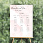 Pink Table Plan With Peonies, thumbnail 1 of 4
