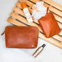 Ladies Buffalo Leather Cosmetics Case Gift Set, thumbnail 1 of 12