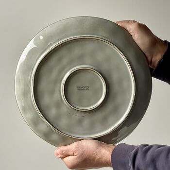 Flax Stoneware Serving Plate, 2 of 3