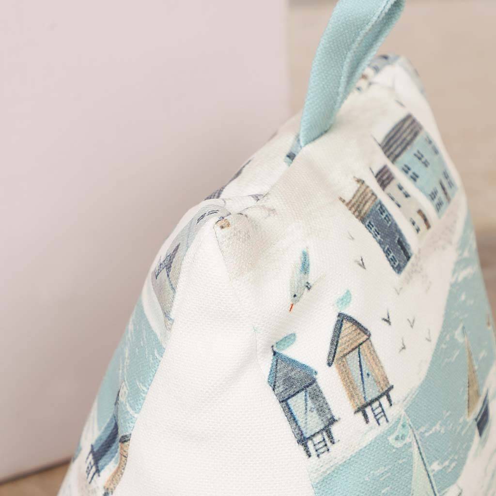 Coastal Town Weighted Fabric Door Stop By Dibor