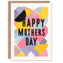 Fun Retro Abstract Pastel Colour Mother's Day Card, thumbnail 1 of 6