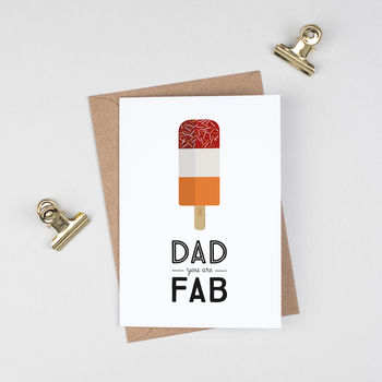 Retro Father's Day Card For Dad 'You Are Fab', 4 of 5