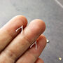 Sterling Silver Wishbone Stud Earrings, thumbnail 1 of 9