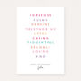 Personalised 60th Birthday Print For Her Meaningful Word Art Gift For Mum Friend Sister Keepsake Wall Art, thumbnail 2 of 6