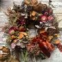 Autumn Dried Flower Wreath 'Bronte', thumbnail 3 of 8