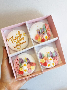 Personalised Thank You Teacher Wild Flower Biscuit Gift, 2 of 11
