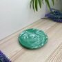 Emerald Green Round Trinket Tray Dish, thumbnail 3 of 6