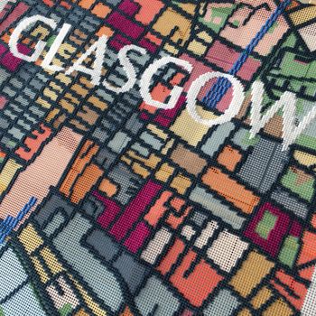 Glasgow City Map Tapestry Kit, 6 of 6