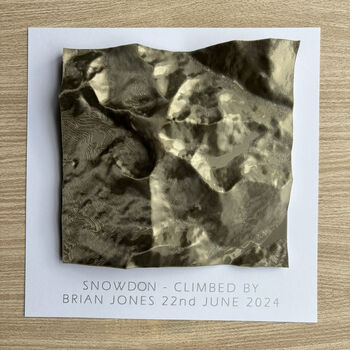 Snowdon 3D Printed Map, 7 of 11