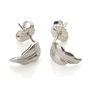 Silver Feather Earrings, thumbnail 2 of 3