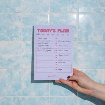 Daily Planner Pad A5 | Lilac And Plum, 2 of 5