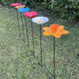 Set Of Six Cast Iron Flower Dish Bird Feeders, thumbnail 3 of 7