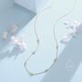 Sterling Silver Hydrangea Flower Motif Cz Necklace, thumbnail 5 of 12