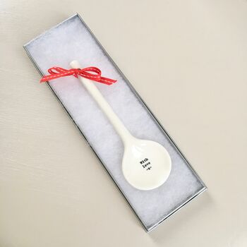 'With Love' Ceramic Spoon ~ Boxed, 3 of 3
