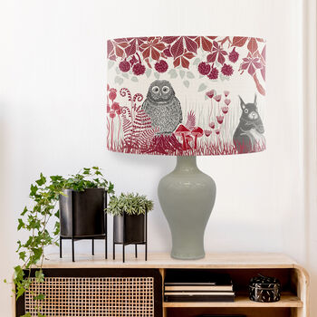 Country Lane Owl Lamp Shade, 3 of 9