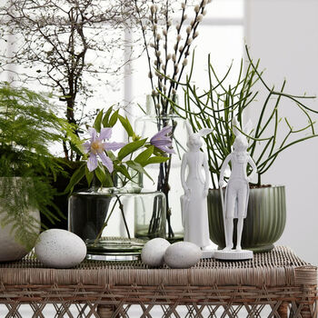 Hedria Laurel Green Handmade Glass Vase, 3 of 5