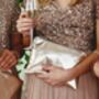 Bridesmaids Champagne Leather Clutch Bag Set Of Four, thumbnail 9 of 10