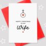 Bauble Wife Christmas Card, thumbnail 1 of 2