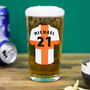 Personalised World Cup Football Printed Pint Glass, thumbnail 1 of 7