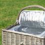 Personalised Traditional Picnic Basket For Two, thumbnail 4 of 12