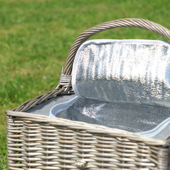 Personalised Traditional Picnic Basket For Two, 4 of 12