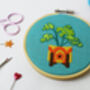 'Monstera' Mini Embroidery Craft Kit, thumbnail 3 of 3