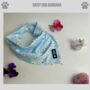 Floral Daisy And Polka Dot Dog Bandana, thumbnail 1 of 3