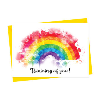 Rainbow Thinking Of You Card, 2 of 2