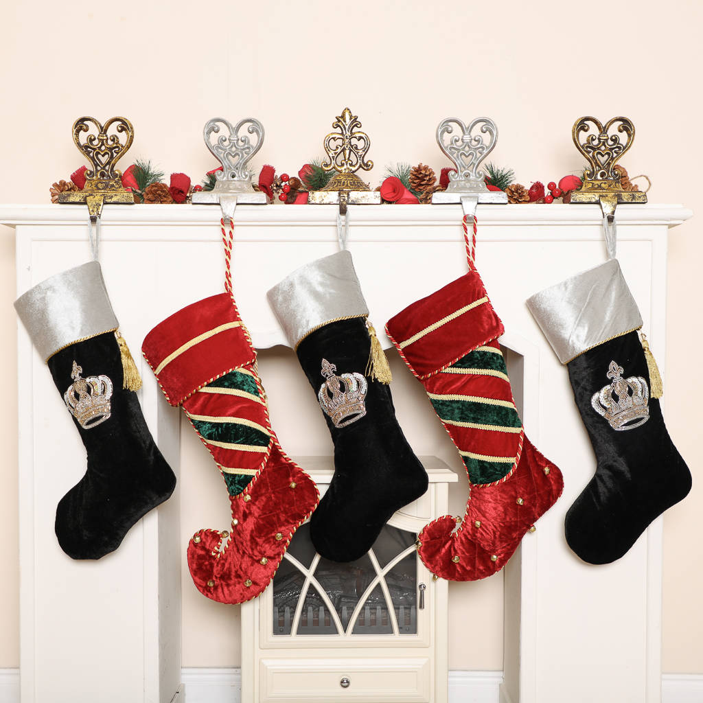 Regal Velvet Luxury Christmas Stocking Collection