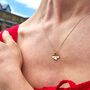 Four Leaf Clover Necklace – Silver/Gold Vermeil, thumbnail 6 of 8