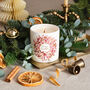 Christmas Wreath Luxury Christmas Candle, thumbnail 3 of 5