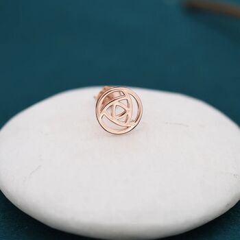 Mackintosh Rose Stud Earrings In Sterling Silver, 5 of 11