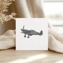 Returning Spitfire – War Aviation Greeting Card, thumbnail 3 of 6
