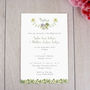 Personalised Floral Christening Or Baptism Invitations, thumbnail 4 of 6