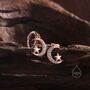 Moon And Star Cz Huggie Hoop Earrings, thumbnail 2 of 10