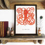 Octopoda Octopus Art Print, thumbnail 1 of 9