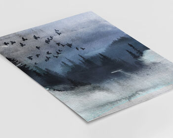 Watercolour Landscape No.17 Wall Prints, 4 of 6