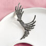 Large Marcasite Silver Hummingbird Brooch, thumbnail 1 of 8