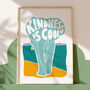'Kindness Is Cool' Kids Positive Elephant Nursery Print, thumbnail 1 of 4