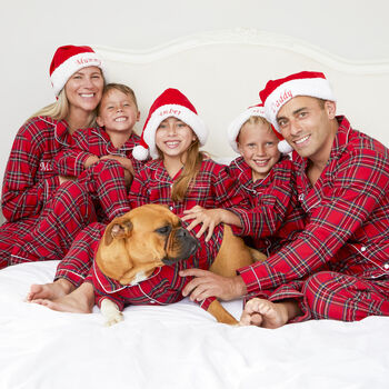 Personalised Matching Tartan Brushed Cotton Family Christmas Pyjamas *Offer*, 2 of 12