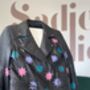'Joy Is Now' Hand Painted Leather Jacket, thumbnail 2 of 2