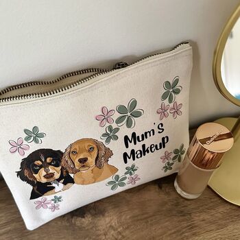 Personalised Ooopsie Daisy Dog Mum Makeup Bag, 6 of 12