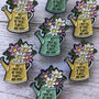 Plant Lover Watering Can Enamel Pin, thumbnail 2 of 5